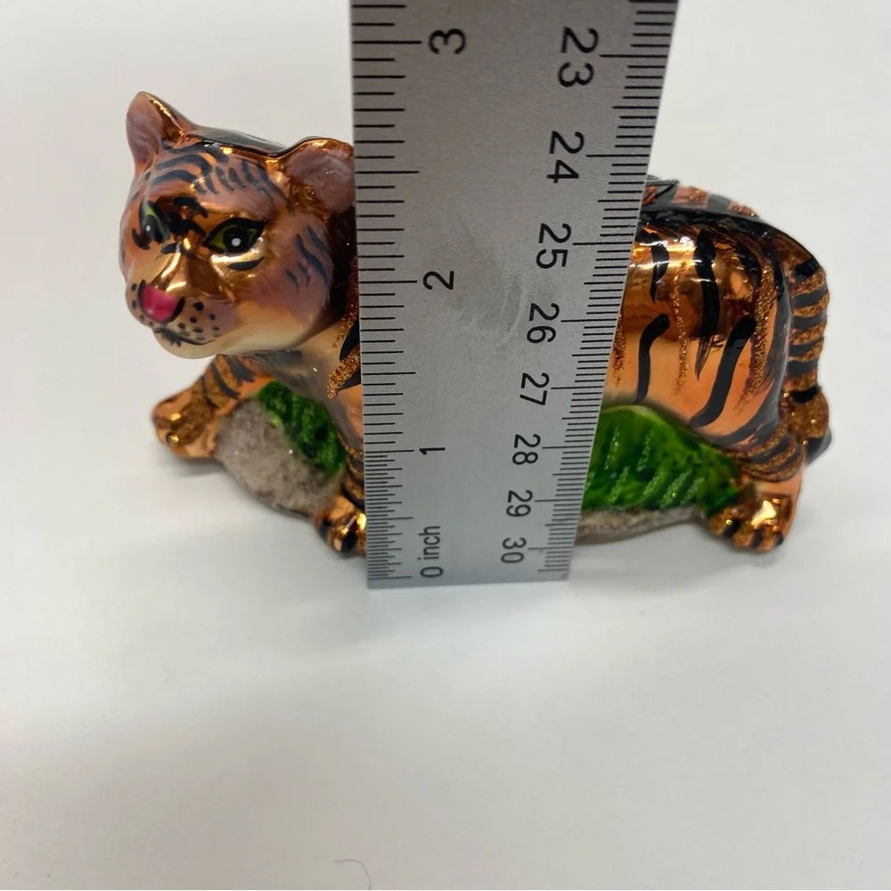 Tiger Christmas Ornament Midwest Cbk Glassworks Collection 2011 Animal Holiday